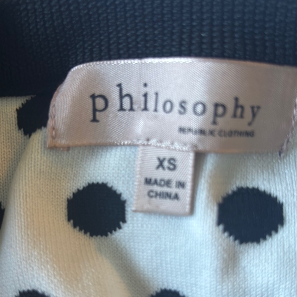 Philosophy Polka Dot Top